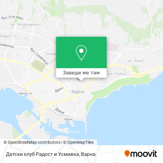 Детски клуб Радост и Усмивка карта