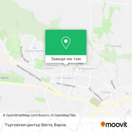 Търговски център Веста карта