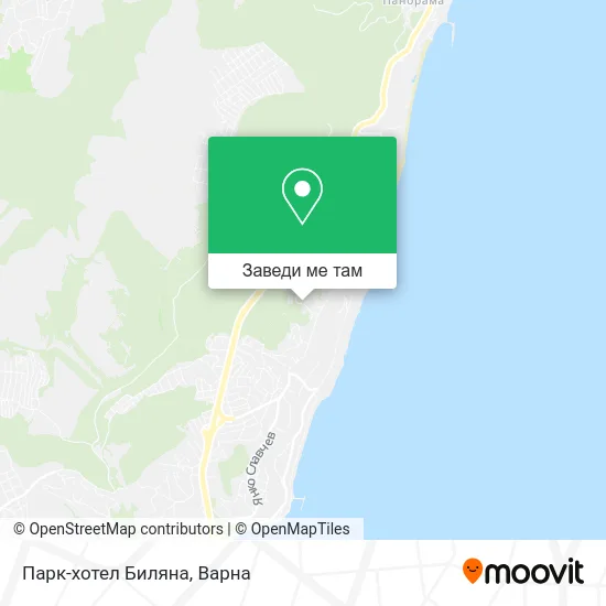 Парк-хотел Биляна карта