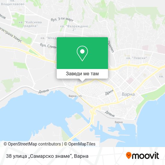 38 улица „Самарско знаме“ карта