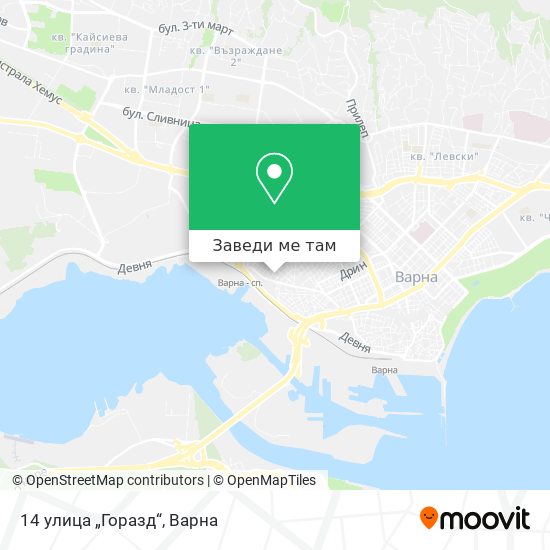 14 улица „Горазд“ карта