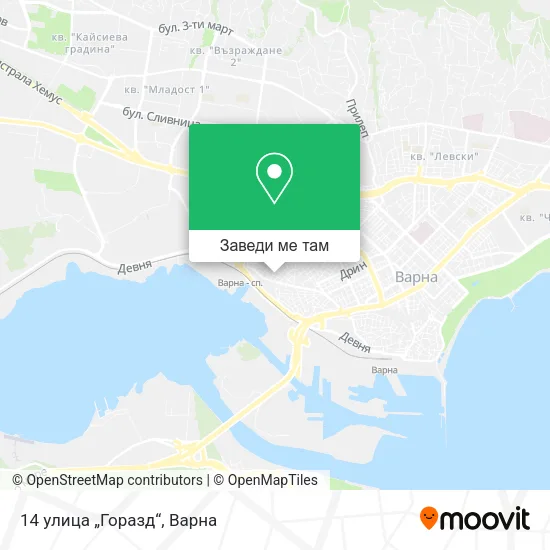 14 улица „Горазд“ карта