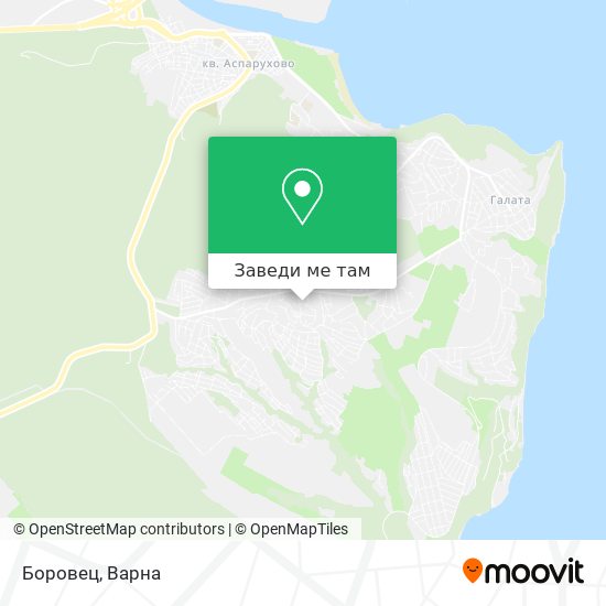 Боровец карта
