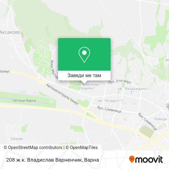 208 ж.к. Владислав Варненчик карта