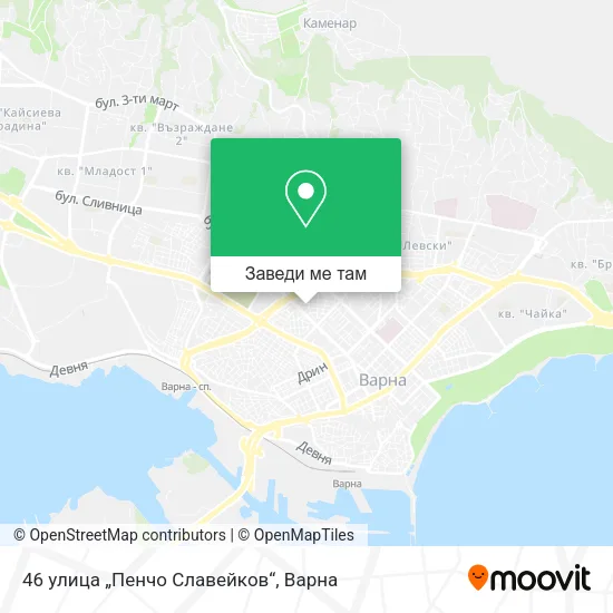 46 улица „Пенчо Славейков“ карта