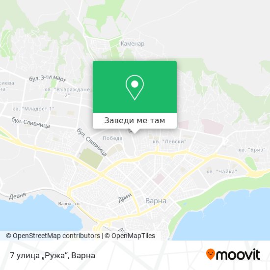 7 улица „Ружа“ карта