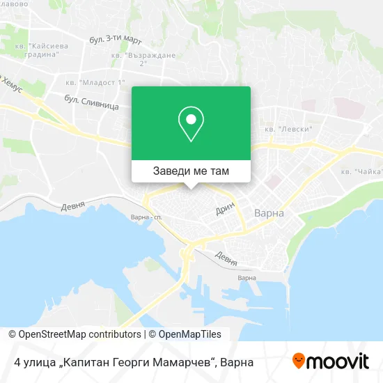 4 улица „Капитан Георги Мамарчев“ карта