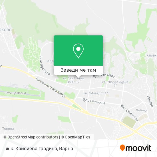 ж.к. Кайсиева градина карта