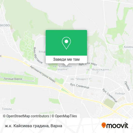 ж.к. Кайсиева градина карта