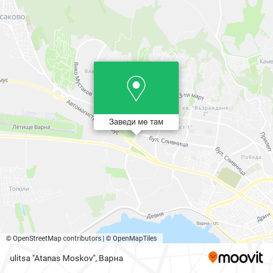 ulitsa "Atanas Moskov" карта