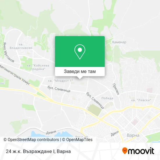 24 ж.к. Възраждане I карта