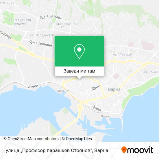 улица „Професор парашкев Стоянов“ карта