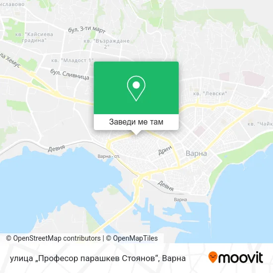 улица „Професор парашкев Стоянов“ карта
