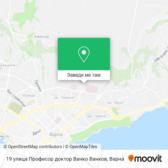 19 улица Професор доктор Ванко Ванков карта