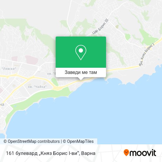 161 булевард „Княз Борис I-ви“ карта