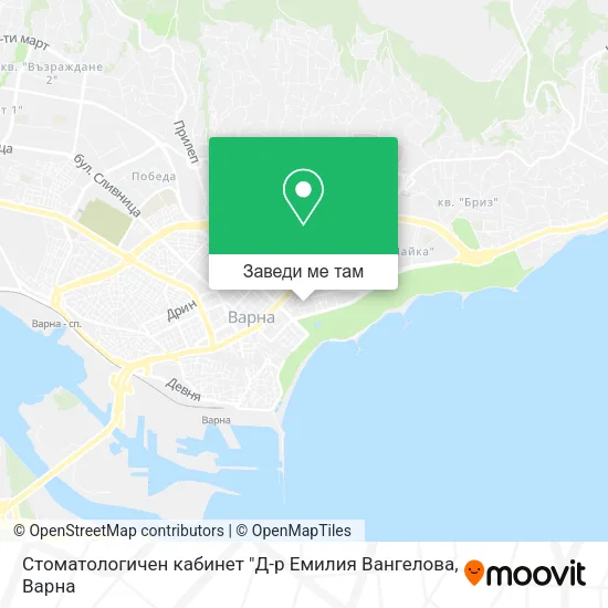 Стоматологичен кабинет "Д-р Емилия Вангелова карта