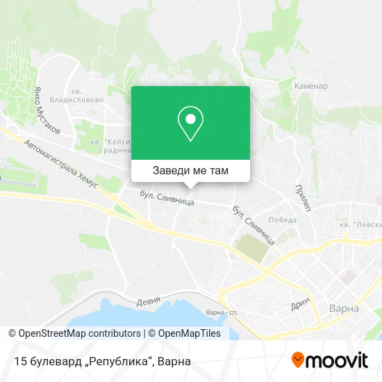 15 булевард „Република“ карта