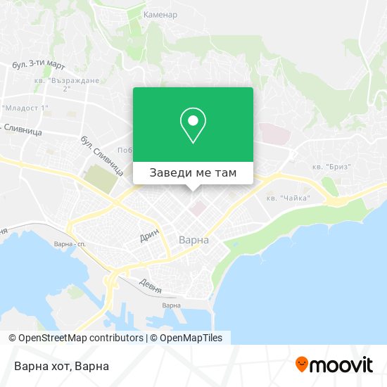 Варна хот карта