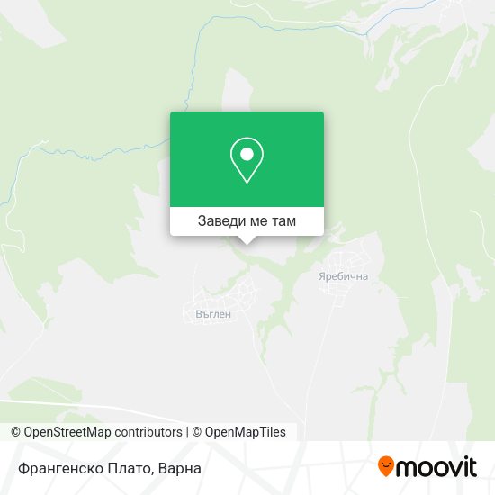 Франгенско Плато карта