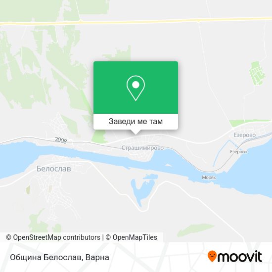 Община Белослав карта