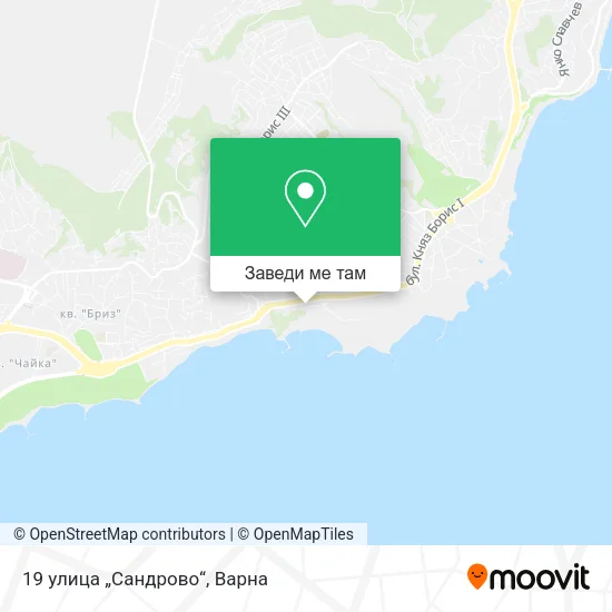 19 улица „Сандрово“ карта