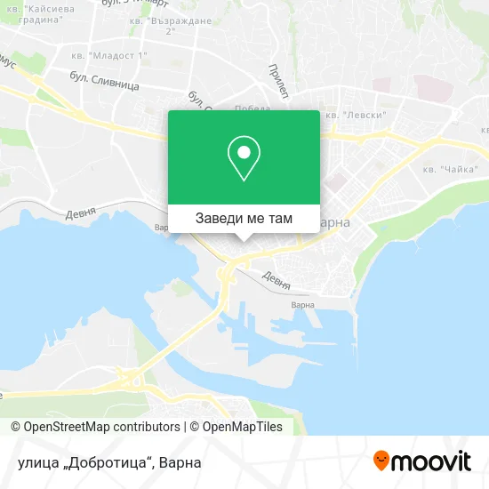 улица „Добротица“ карта