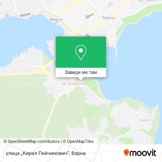 улица „Кирил Пейчинович“ карта