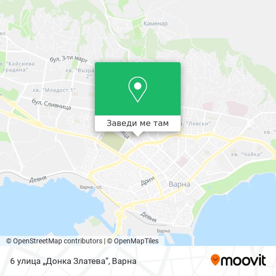 6 улица „Донка Златева“ карта