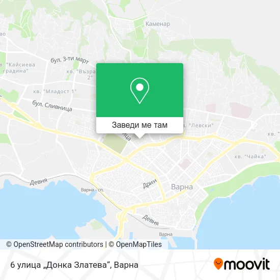6 улица „Донка Златева“ карта