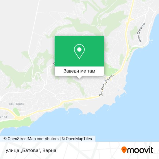 улица „Батова“ карта