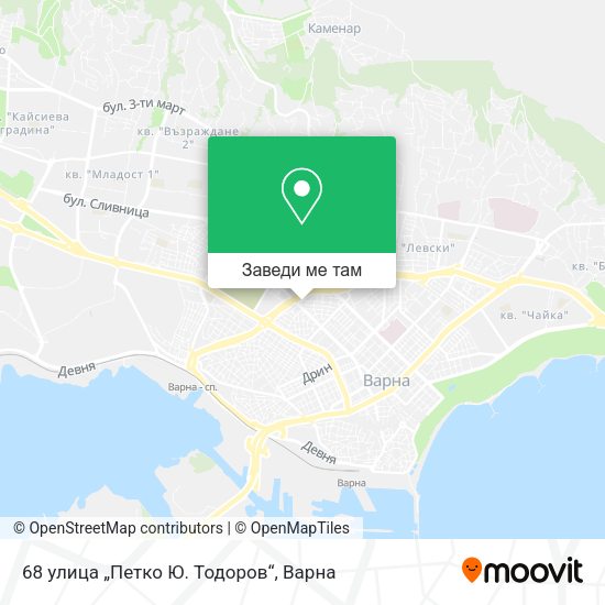 68 улица „Петко Ю. Тодоров“ карта