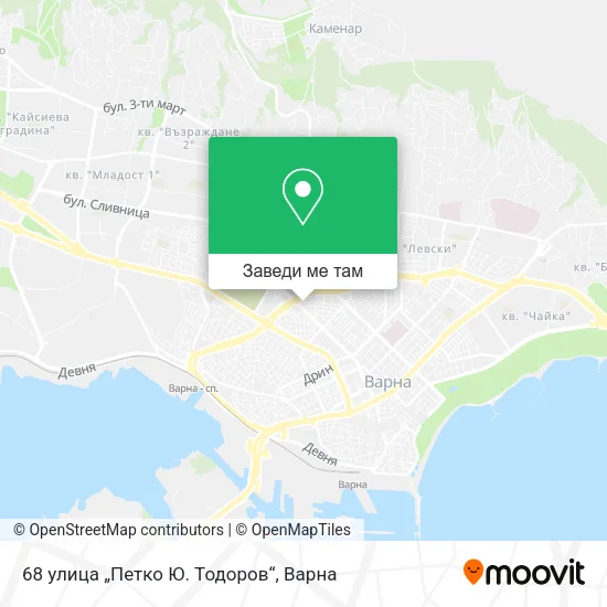 68 улица „Петко Ю. Тодоров“ карта