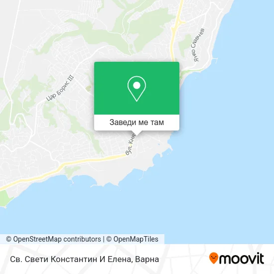 Св. Свети Константин И Елена карта
