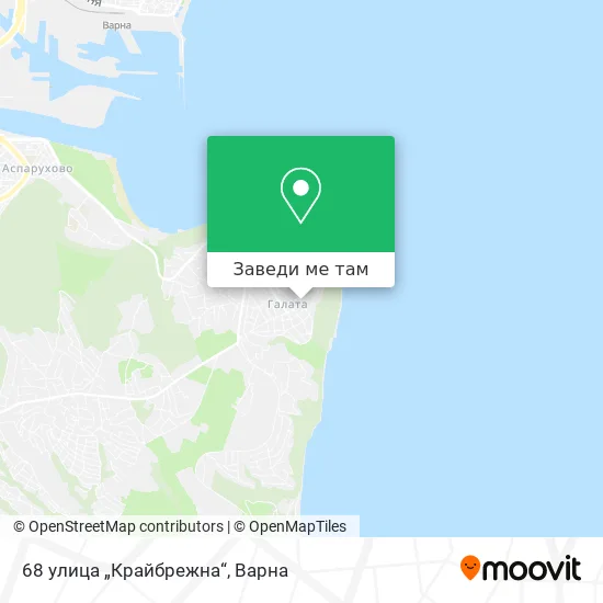 68 улица „Крайбрежна“ карта
