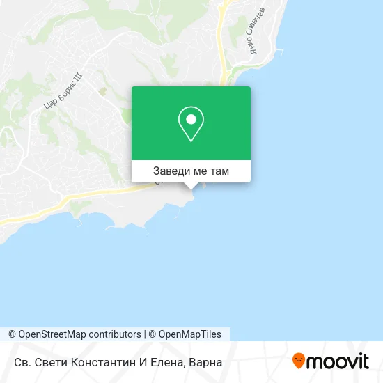 Св. Свети Константин И Елена карта
