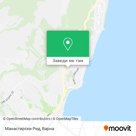 Манастирски Рид карта