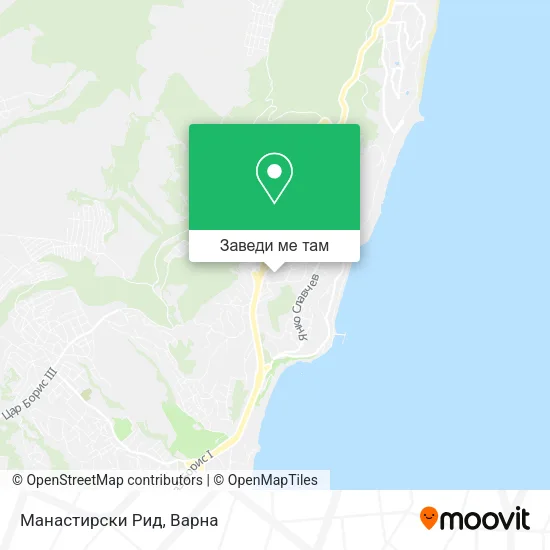 Манастирски Рид карта