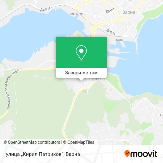 улица „Кирил Патриков“ карта