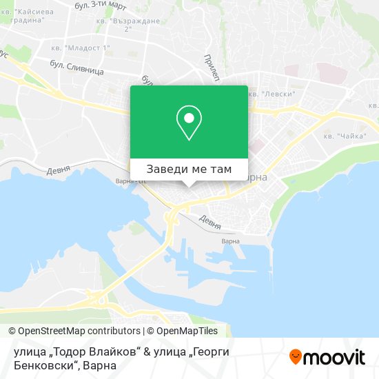 улица „Тодор Влайков“ & улица „Георги Бенковски“ карта