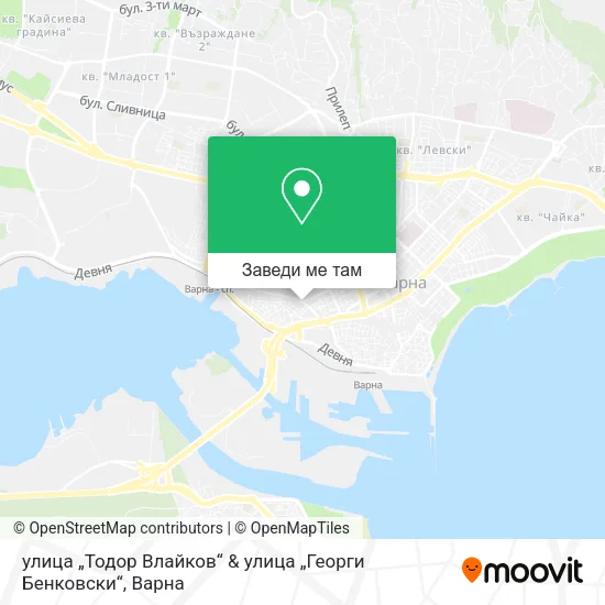 улица „Тодор Влайков“ & улица „Георги Бенковски“ карта