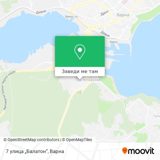 7 улица „Балатон“ карта