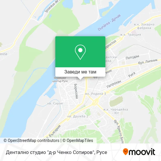 Дентално студио "д-р Ченко Сотиров" карта