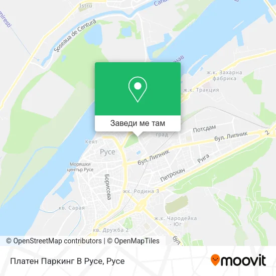 Платен Паркинг В Русе карта