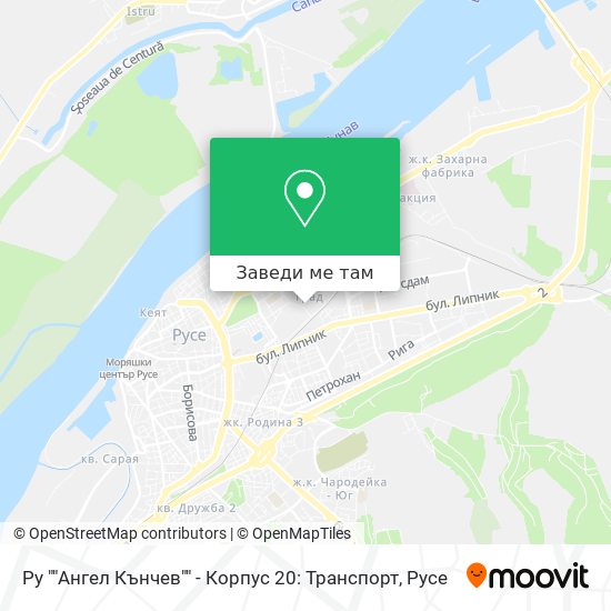 Ру ""Ангел Кънчев"" - Корпус 20: Транспорт карта