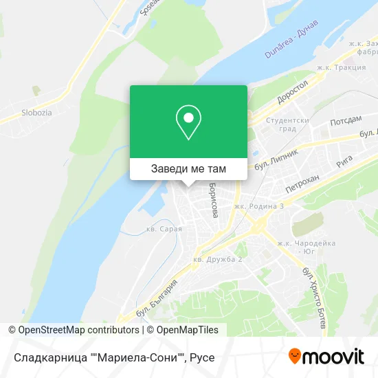 Сладкарница ""Мариела-Сони"" карта