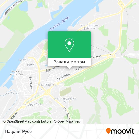 Пацони карта