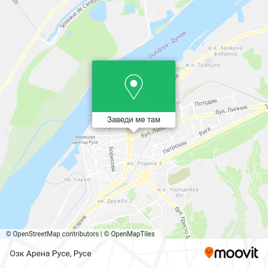 Озк Арена Русе карта