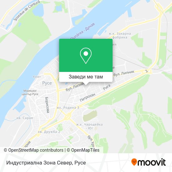 Индустриална Зона Север карта