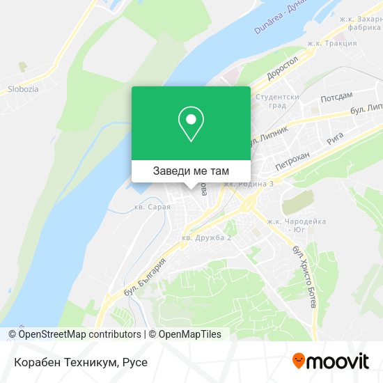 Корабен Техникум карта