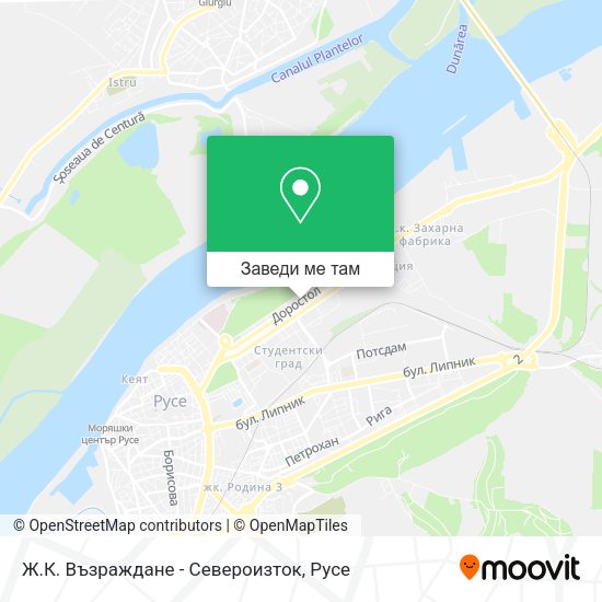 Ж.К. Възраждане - Североизток карта